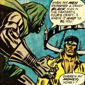 Cage and Dr Doom face off in one of his few memorable early encounters
